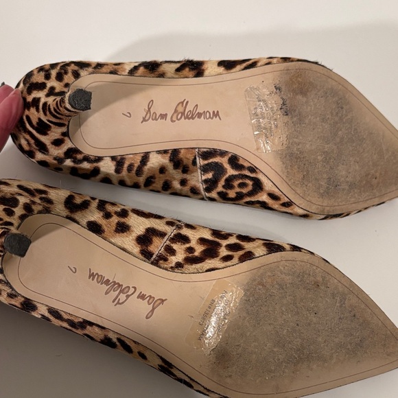 Sam Edelman Leopard Print Heels - Picture 4 of 7